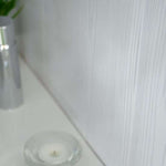 5mm White Wood Matt Bathroom Wall & Ceiling Panel 2.6M